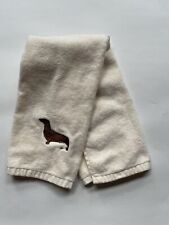 Vintage Dachshund On Hand Towel Terry Cloth Beige ￼23x15 picture
