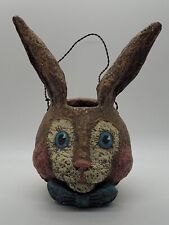 ESC Trading Alycia Matthews Bunny Rabbit Easter Basket Figurine RARE picture