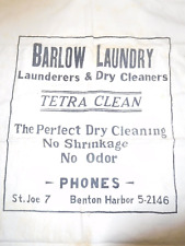 Antique St. Joe 7 ~ Benton Harbor 5-2146 Mich. Barlow Canvas LARGE Laundry Sack picture