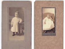 2 old Photos Siblings Irma Belle & Samuel Francis Sankey of Sunbury, PA picture