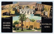 c1940 Kearns Garden Chapel Commercial Street Multiview Waterloo Iowa IA Postcard picture