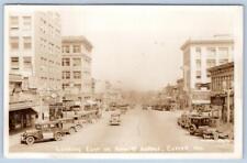 1910-20s RPPC EVERETT WA HEWITT AVE OLD CARS SIGNS BOWLING SHOES JULEEN POSTCARD picture
