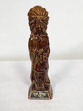 Vintage EZRA BROOKS CIGAR STORE INDIAN CHIEF WHISKEY DECANTER / BOTTLE 1968 picture