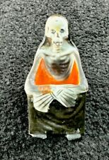 Vintage Rare 1950s Skeleton Ashtray Hinged Jaw Nodder Made In Japan Trinket picture