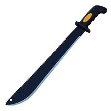 Night Stalker Sawback Latin Functional Outdoor Machete Knife + Free Sheath picture