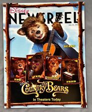 DISNEY NEWSREEL 2002 THE COUNTRY BEARS Movie Opens picture