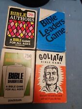 Vintage  Zondervan Bible Authors + 3 Other Bible Vtg Card  Games 1970s  picture