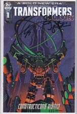 Transformers Galaxies #1 R1-A 2x Signed Bleszinski Ramondelli w/ COA IDW Comics picture