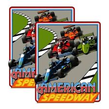 American Speedway Arcade Side Art 2 Piece Set Laminated High Quality picture