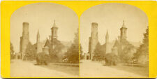 EARLY SMITHSONIAN INSTITUTE BUILDING EXTERIOR WASHINGTON D. C. STEREOVIEW picture