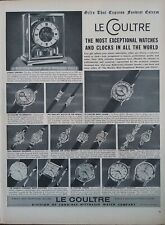 1955 Le Coultre Watches And Clocks Print Ad.  Most Exceptional In All The World picture