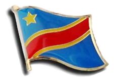 Democratic Republic of the Congo Flag Lapel Hat Pin FAST USA SHIPPING picture