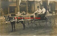 IA, Griswold, Iowa, RPPC, Mule Drawn Carriage, Tompkins Grocer picture