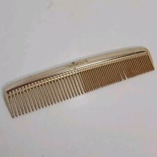 Vintage Cornell Pocket Hair Comb Aluminum Metal 4.75” Fine & Course Made In USA picture