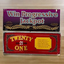 Vintage Lot Of Slot Machine Casino Glass Universal Twenty 21 One Progressive picture