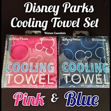 *Set of 2* Disney Parks Mickey Mouse Cooling Towel Blue Coolcore 15