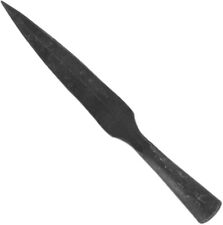 Lozenge Viking Replica Real Training Spear Head - Hand Forged Iron Throwing Spea picture