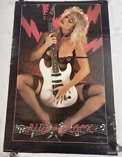 Ride The Rock - Guitar 1987 Poster 23x35” Pinup man cave garage sexy model girl picture