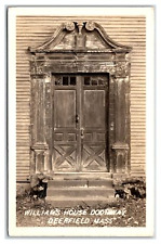 Deerfield RPPC MA Postcard Massachusetts Old Famous Doorway Vintage View picture