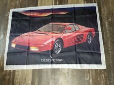 VINTAGE 1986 TESTAROSSA FLAG ONE STOP POSTERS..31x44 1/2 inches MIAMI VICE picture
