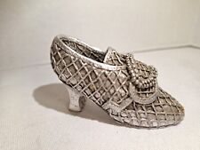 Vintage Victorian Shoe Miniature Metal Pewter Shaped picture