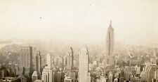 A VIEW OF NEW YORK CITY Vintage FOUND PHOTO Black + White NY Snapshot 45 LA 92 T picture