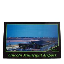 Postcard Lincoln Municipal Airport Lincoln Nebraska Chrome Unposted picture