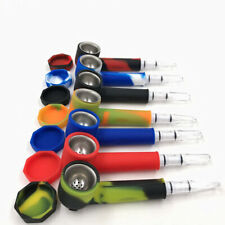 US Silicone Rubber Tobacco Pipe with Screen & Lid Portable 1Pcs (Random) picture