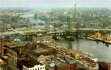 Passaic River, Stickel Bridge, Newark, New Jersey, Artchrome series, Postcard picture