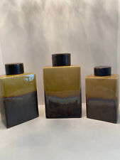 vintage ceramic canister set with lid MCM contemporary style picture