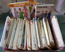 VINTAGE MIXED LOT 28 SEW PATTERNS WOMEN 1960's-70's JANE TISE SLIPS + 14-16 CUT picture