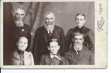 1890 vintage photo MONROE Brothers & Wives, WATTON Lancaster, Wisconsin cabinet picture