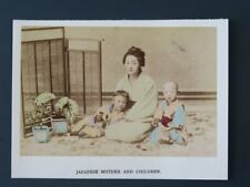 c.1890's PHOTO JAPAN - JAPANESE MOTHER AND CHILDREN picture