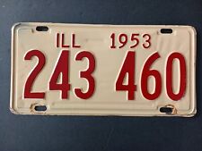 1953 Illinois ILL License Plate 243 460 picture