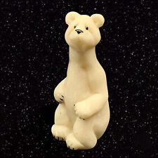 Vintage 1999 Second Nature Design Quarry Critters Polar Bear Pancho 4.25”T 1.5”W picture