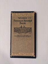 1928-1931 WEEKLY PREMIUM RECEIPT BOOK Metropolitan Life Insurance Company picture