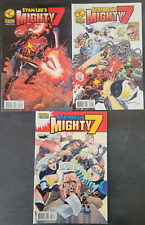 STAN LEE'S MIGHTY 7 SET OF 3 ISSUES (2012) STAN LEE COMICS ALEX SAVIUK ART picture
