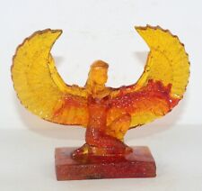 Rare Ancient Egyptian Winged Isis God of Care Amber Statue Egyptian Mythology BC picture