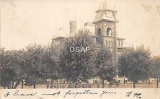 A68/ Woodsfield Ohio Postcard Real Photo RPPC 1908 Public School Building picture