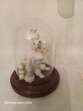 Poodle Poodle Poodle Figurines Under Glass Dome picture