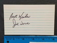 1950S-70S VINTAGE 3X5 CARD HAND SIGNED AUTO JOE TORRE W/COA JSA AVAILABLE picture