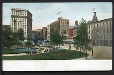 Early Unidentified City Street Scene Blank Back Vintage Postcard picture