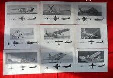 CHINA 1960s US Fighter Aircraft Recognition Card Set of 27 picture