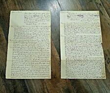 lot of two 1830s Warren County New York Supreme Court documents -- Samuel Nelson picture