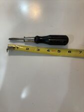 Vintage Irwin Made in USA Wood Handle Flathead Screwdriver picture