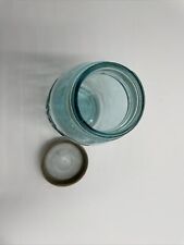 Vintage  Blue Ball Perfect  Mason Quart #5 Canning Jar With Ball Zinc Lid picture