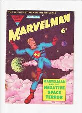 MARVELMAN 93 (BRITISH MIRACLEMAN)  COMIC  VINTAGE 1955 NEGATIVE SPACE TERROR picture