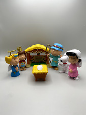 Peanuts Gang Christmas Pageant Nativity Set Snoopy Charlie Brown Shepherd Lucy picture