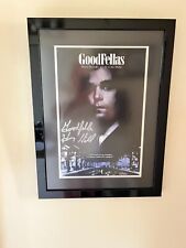 GoodFellas Poster Vintage Henry Hill Autograph Signed Museum Framed 17 x 23  COA picture
