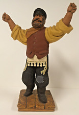 Vintage 1971 DAVID KAPLAN Chalkware Statue FIDDLER ON THE ROOF Limit Ed. 328/500 picture